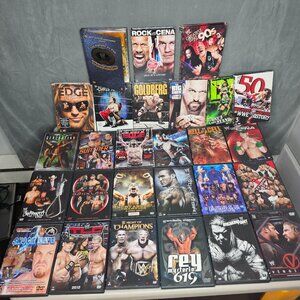 Huge 27 WWE DVD Lot - Superstar wrestling mixed lot  B2-6
